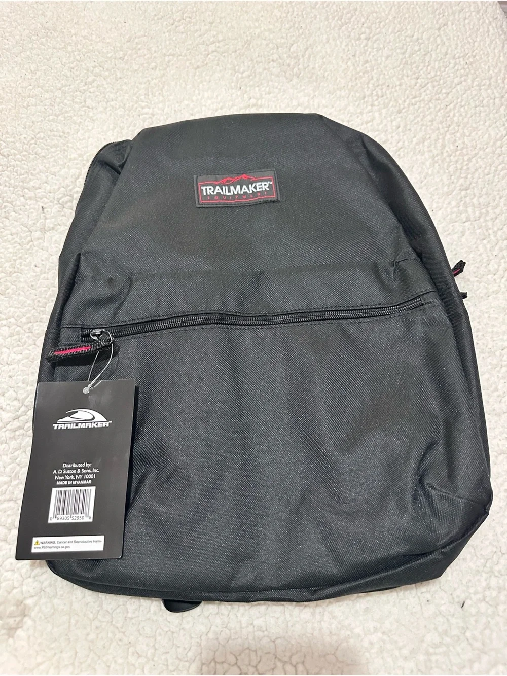 TrailMaker Men's Black Everyday Backpack